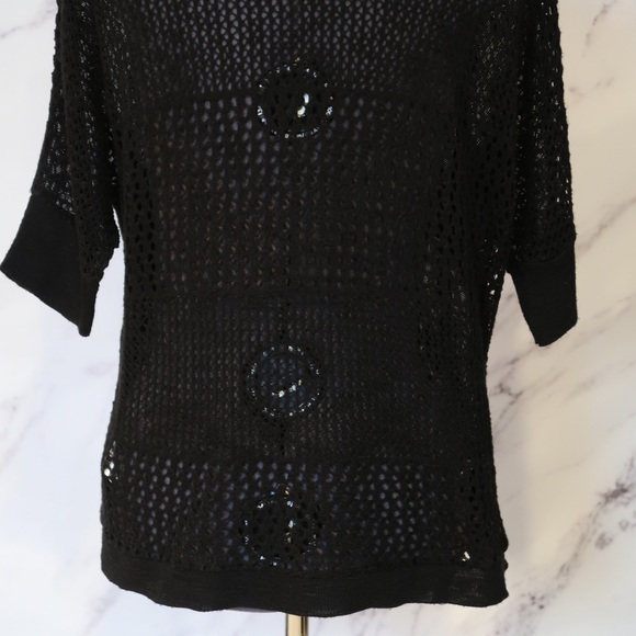 Mossimo Knit Black Cardigan Sz M - Picture 4 of 5